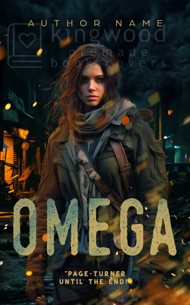 Omega - dystopia apocalyptic horror survival premade cover design full