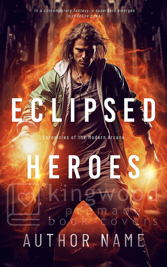 eclipsed heroes - thriller ation premade cover design full